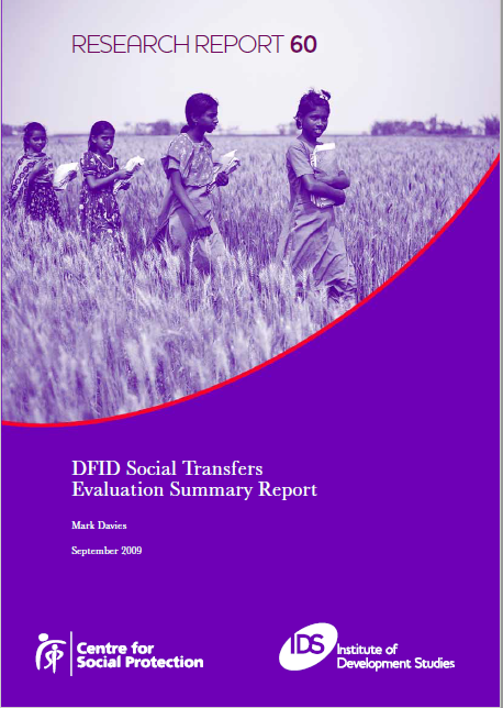 DFID Social Transfers Evaluation Summary Report